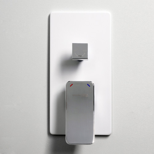 Смеситель для душа WasserKRAFT Aller 10641W Белый Хром латунь встраиваемый