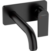 Смеситель для раковины Hansgrohe Vernis Shape 71578670 Черный матовый латунь встраиваемый