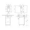 Кухонная мойка Ulgran Quartz Underground 160-02 Лен