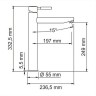 Смеситель для раковины WasserKRAFT Main 4103H Хром латунь