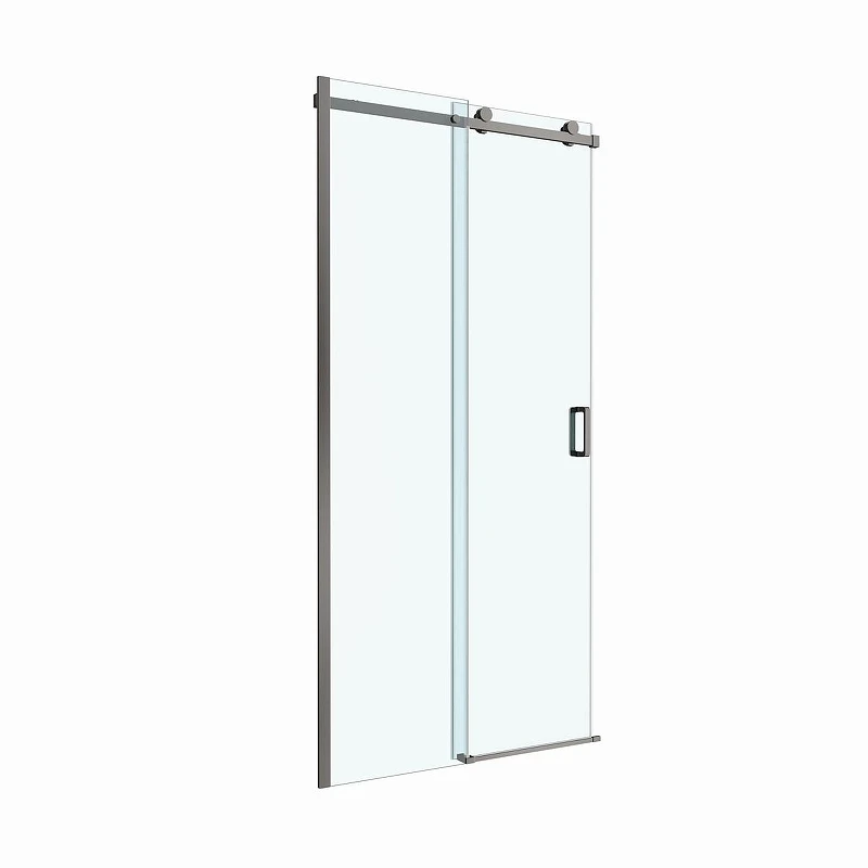 Душевая дверь BelBagno Soft Close-2 110 SOFT_CLOSE-2-BF-1-110-C-GM профиль Оружейная сталь стекло прозрачное