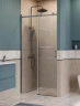 Душевая дверь BelBagno Soft Close-2 110 SOFT_CLOSE-2-BF-1-110-C-GM профиль Оружейная сталь стекло прозрачное
