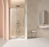 Душевая дверь Vincea Волк-Ин (Walk-In) 120 L VDS-4WSL120CLGM-L профиль Вороненая сталь стекло прозрачное