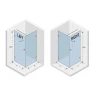 Душевой уголок Riho SZ Scandic NXT X201 97х77 L G001035121 профиль Черный матовый стекло прозрачное