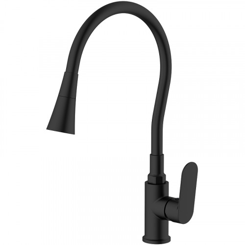 Смеситель для кухни Splenka S41.43.06 Черный матовый латунь