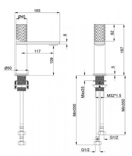 Смеситель для раковины Vincea Альто (Alto) VBF-6AL1CH цвет Хром