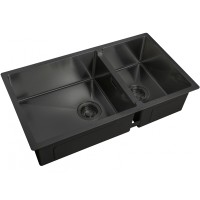 Кухонная мойка ZorG Light Grafit ZL R 780-2-440 GRAFIT Графит нержавеющая сталь встраиваемый