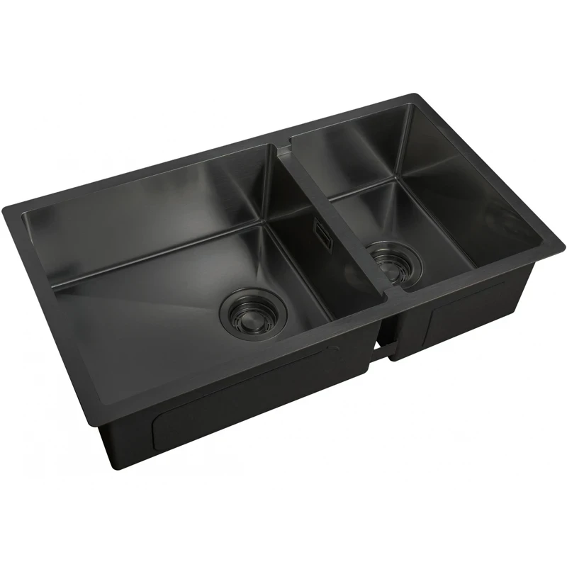Кухонная мойка ZorG Light Grafit ZL R 780-2-440 GRAFIT Графит нержавеющая сталь встраиваемый