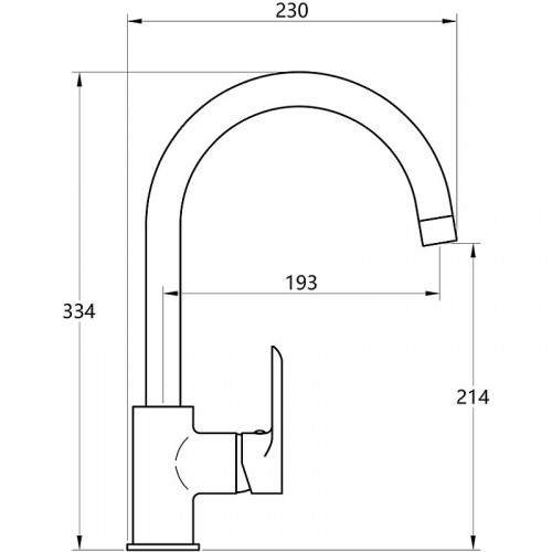 Смеситель для кухни Melodia della vita Metallica MDV35515 Хром латунь