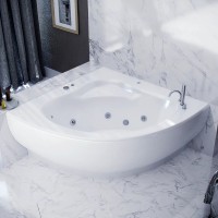 Акриловая ванна Aquatek Калипсо 146x146 KAL146-0000045 без гидромассажа с фронтальной панелью с каркасом (разборный) со слив-переливом