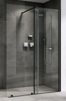 Душевая перегородка Abber Komfort 120 AG09120B профиль Черный стекло прозрачное