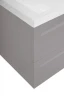 Тумба под раковину Art&Max Platino 100 AM-Platino-1000-2C-SO-GCM подвесная цвет Светло-серый матовый