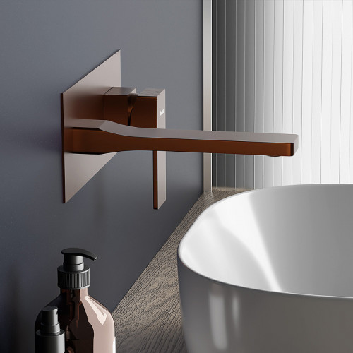 Смеситель для раковины Damixa Gala 530260500 Розовое золото латунь встраиваемый