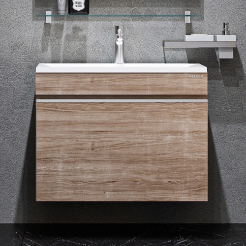 Тумба под раковину Velvex Pulsus 70 tp.PUL.PUL.70.1Y подвесная Дуб сонома