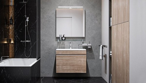 Тумба под раковину Velvex Pulsus 70 tp.PUL.PUL.70.1Y подвесная Дуб сонома