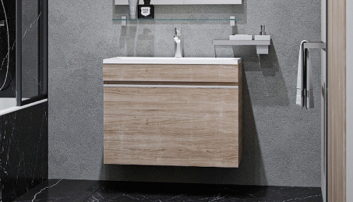 Тумба под раковину Velvex Pulsus 70 tp.PUL.PUL.70.1Y подвесная Дуб сонома