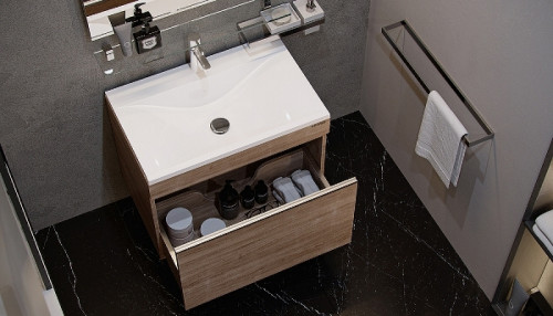 Тумба под раковину Velvex Pulsus 70 tp.PUL.PUL.70.1Y подвесная Дуб сонома