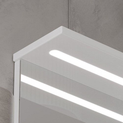 Зеркало со шкафом Volna Lake 80 R zsLAKE80.R-01 с подсветкой Белое