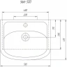 Раковина СанТа Уют 50 Белая