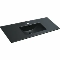 Раковина Vincea 100 VBS-13100MB Черная матовая фарфор полувстраиваемая