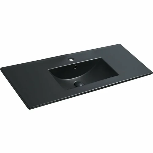 Раковина Vincea 100 VBS-13100MB Черная матовая фарфор полувстраиваемая
