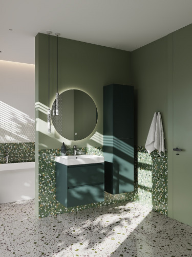 Тумба под раковину Roca Ona 60 A857613513 подвесная Зеленая матовая