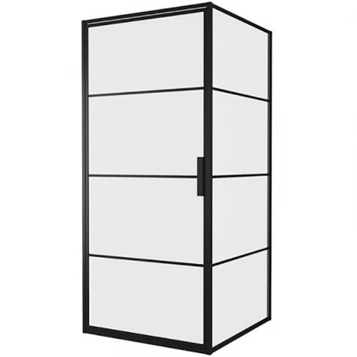 Душевой уголок Bravat Black Line 90x90 BS090.2115B профиль Черный стекло прозрачное