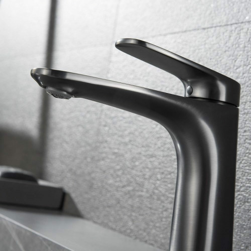 Смеситель для раковины Black&amp;White Universe UK8701MG 8701MG Gun Metal латунь