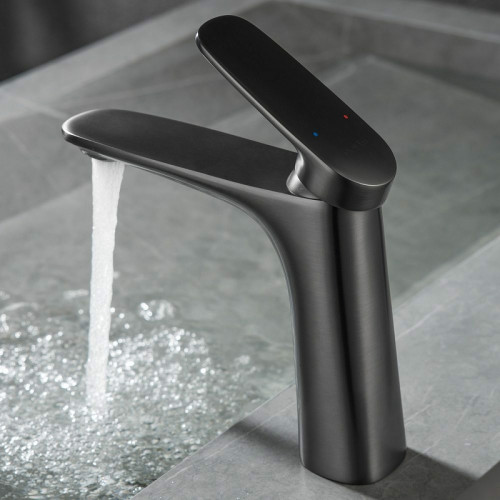 Смеситель для раковины Black&amp;White Universe UK8701MG 8701MG Gun Metal латунь