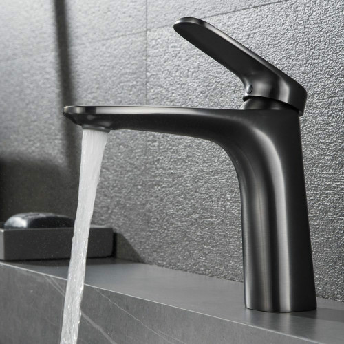 Смеситель для раковины Black&amp;White Universe UK8701MG 8701MG Gun Metal латунь