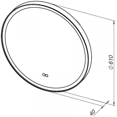 Зеркало Aquanet Тренд 60 316704 с подсветкой с сенсорным выключателем и подогревом стекло