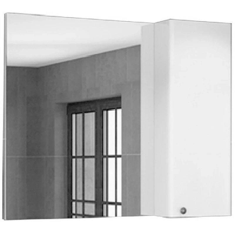 Зеркало со шкафом Comforty Амстердам 95 00004143986 Белый глянец МДФ / ЛДСП, стекло