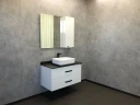 Зеркало со шкафом Comforty Амстердам 95 00004143986 Белый глянец МДФ / ЛДСП, стекло