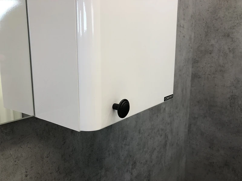 Зеркало со шкафом Comforty Амстердам 95 00004143986 Белый глянец МДФ / ЛДСП, стекло