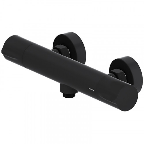 Смеситель для душа Damixa Scandinavian Pure 366000300 с термостатом Черный матовый латунь на стену