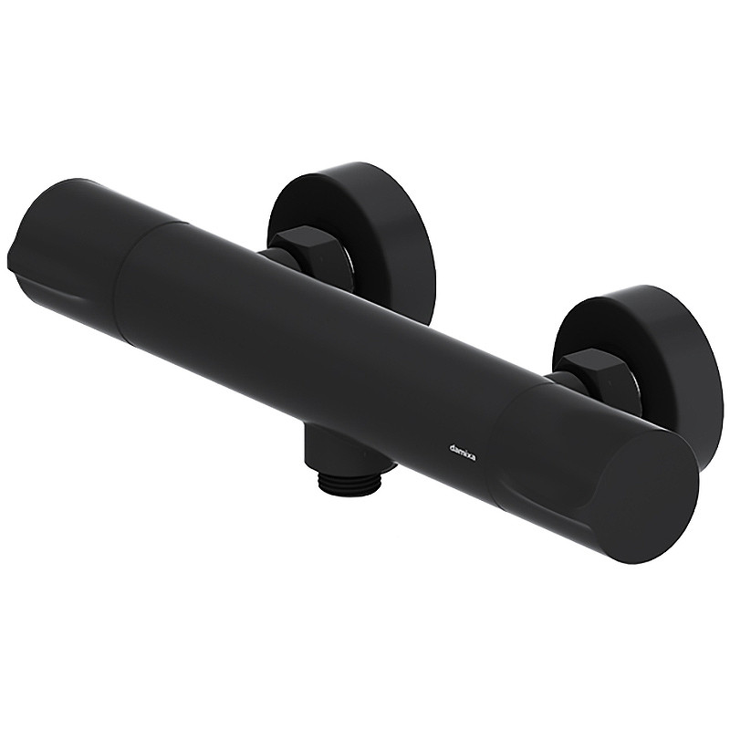 Смеситель для душа Damixa Scandinavian Pure 366000300 с термостатом Черный матовый латунь на стену