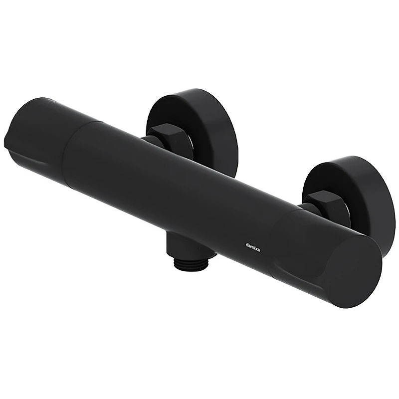 Смеситель для душа Damixa Scandinavian Pure 366000300 с термостатом Черный матовый латунь на стену