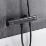 Смеситель для душа Damixa Scandinavian Pure 366000300 с термостатом Черный матовый латунь на стену