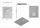 Душевой поддон из искусственного камня Vincea 100x80 VST-4SR8010A+Vsph-D132 Антрацит