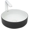 Раковина-чаша WeltWasser Elbach M3134 BW 35 10000004522 Черная Белая фаянс накладная