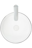 Раковина-чаша WeltWasser Elbach M3134 BW 35 10000004522 Черная Белая фаянс накладная