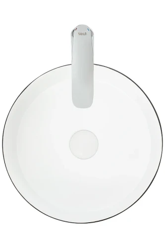 Раковина-чаша WeltWasser Elbach M3134 BW 35 10000004522 Черная Белая фаянс накладная