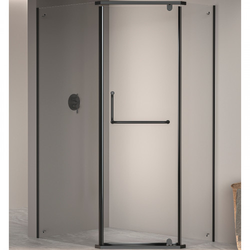 Душевой уголок RGW Passage PA-091B 120x80 35089182-14 профиль Черный стекло прозрачное