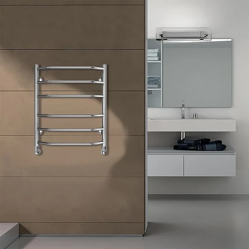 Водяной полотенцесушитель Azario Ravenna 500x600 П6 AZ07156 нижнее/диагональное подключение, G 1/2 Хром