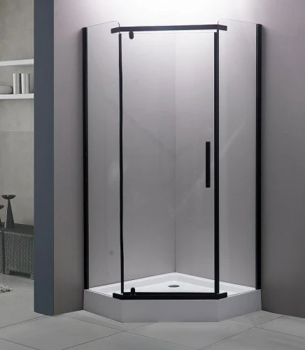 Душевой уголок Esbano ESR-7170B 100x100 ESUGR7170B профиль Черный матовый стекло прозрачное
