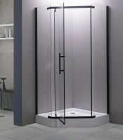 Душевой уголок Esbano ESR-7170B 100x100 ESUGR7170B профиль Черный матовый стекло прозрачное
