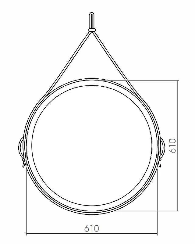 Зеркало Azario Капитан 61 LED-00002332 с сенсорным выключателем