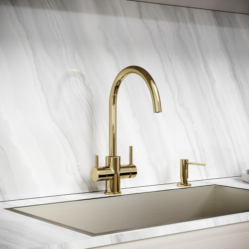Смеситель для кухни Sancos Taper SC4012ZG цвет Полированное золото
