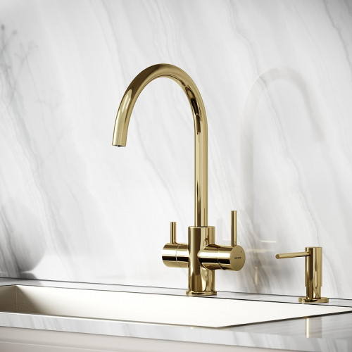 Смеситель для кухни Sancos Taper SC4012ZG цвет Полированное золото