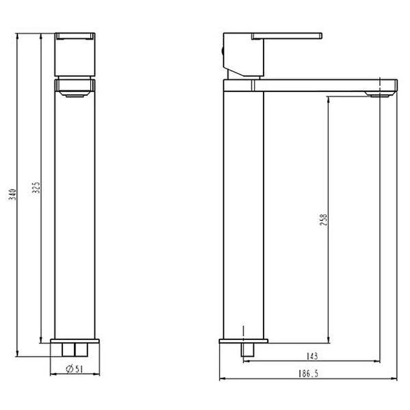 Смеситель для раковины Caprigo Kub 54-023-brg Золото матовое
